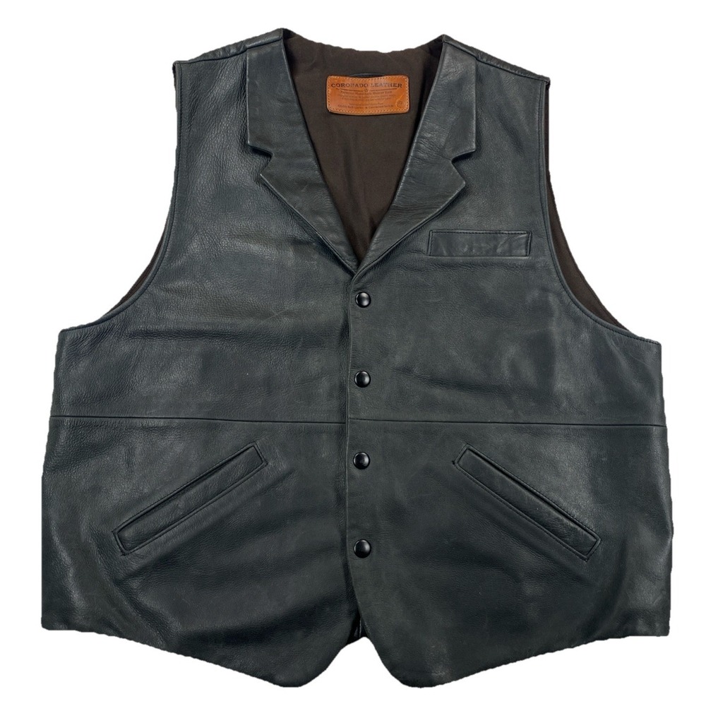 Coronado Premium Handmade Leather Holster Conceal Carry Vest Black Size 44